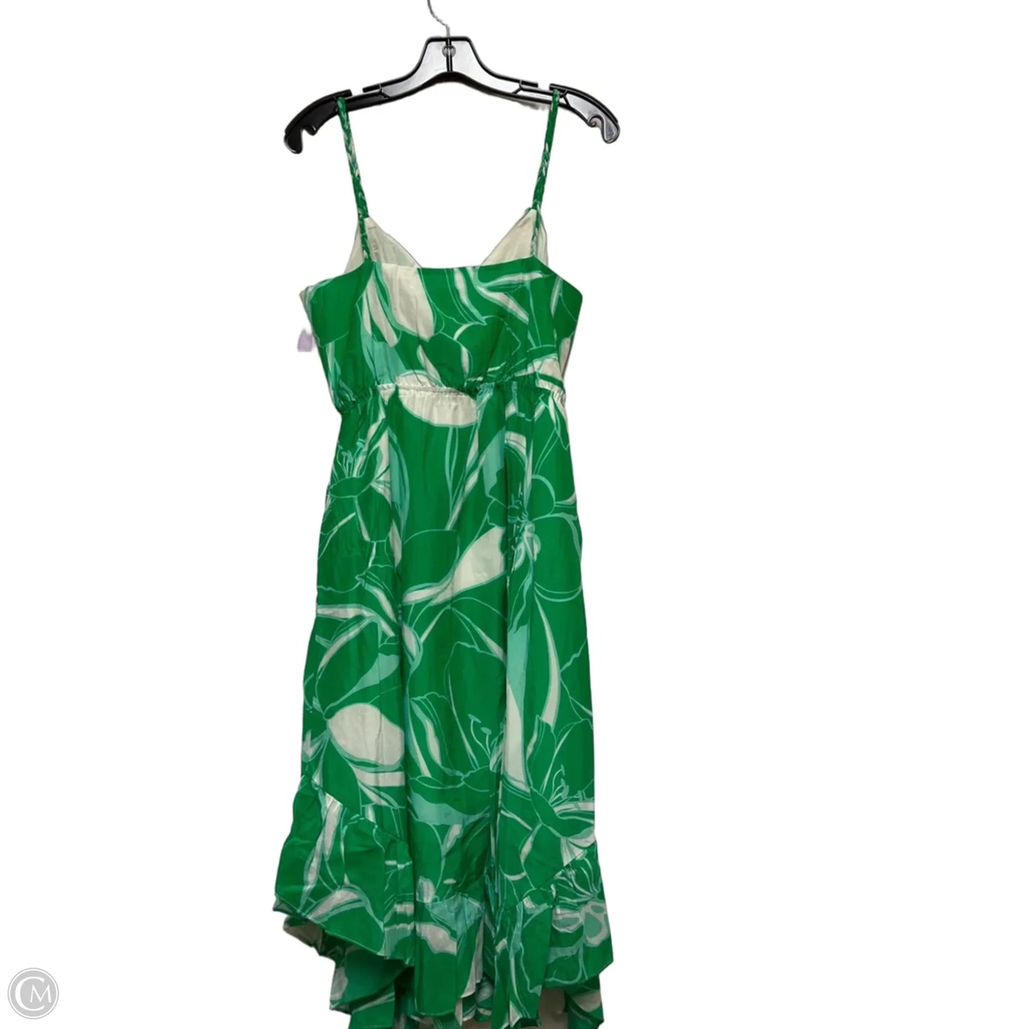 Dress Designer By Milly In Green & White, Size: S