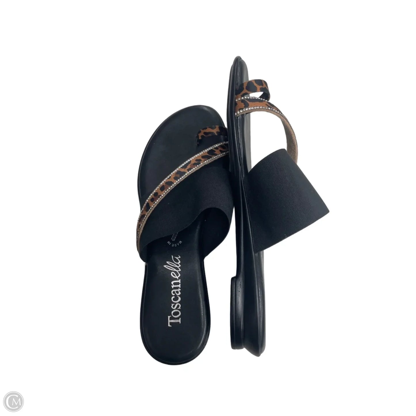 Sandals Flats By Toscanella In Animal Print, Size: 8.5