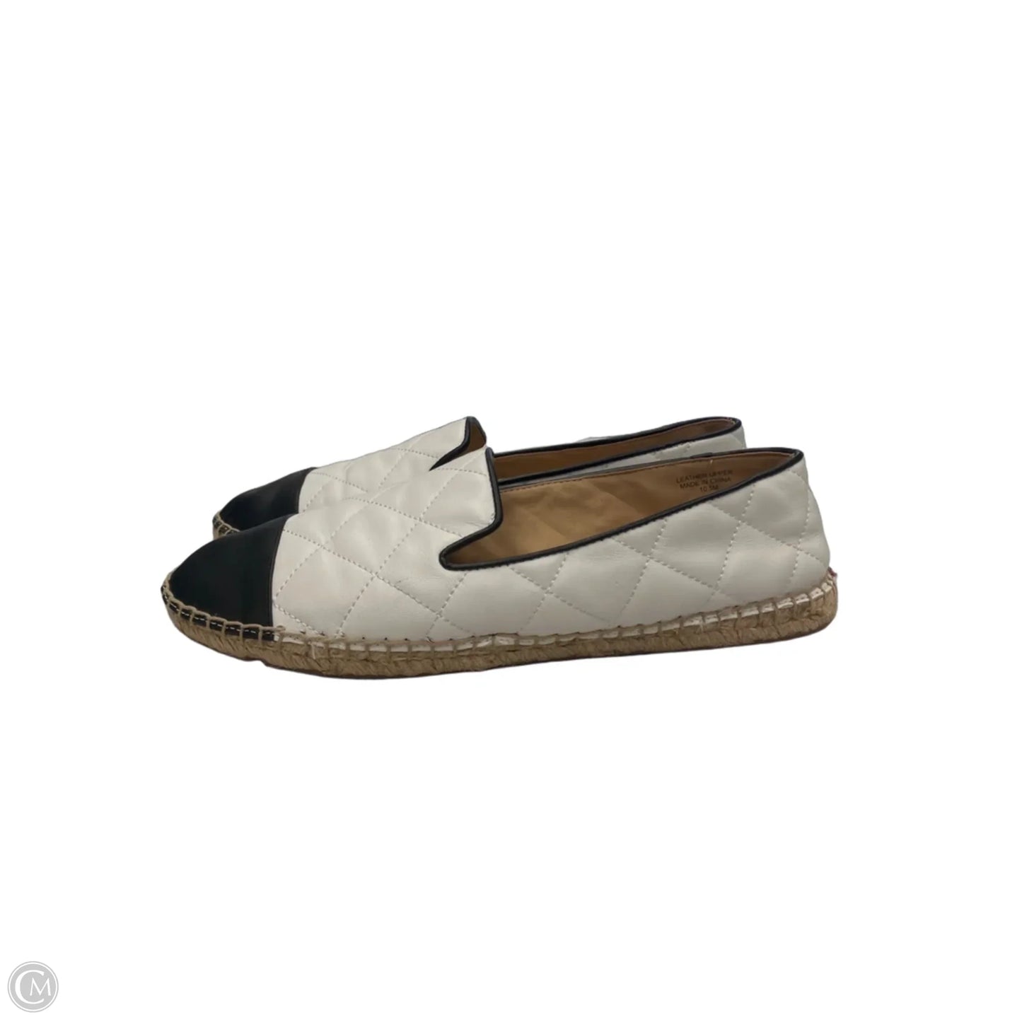 Shoes Flats By Talbots In Black & White, Size: 10.5