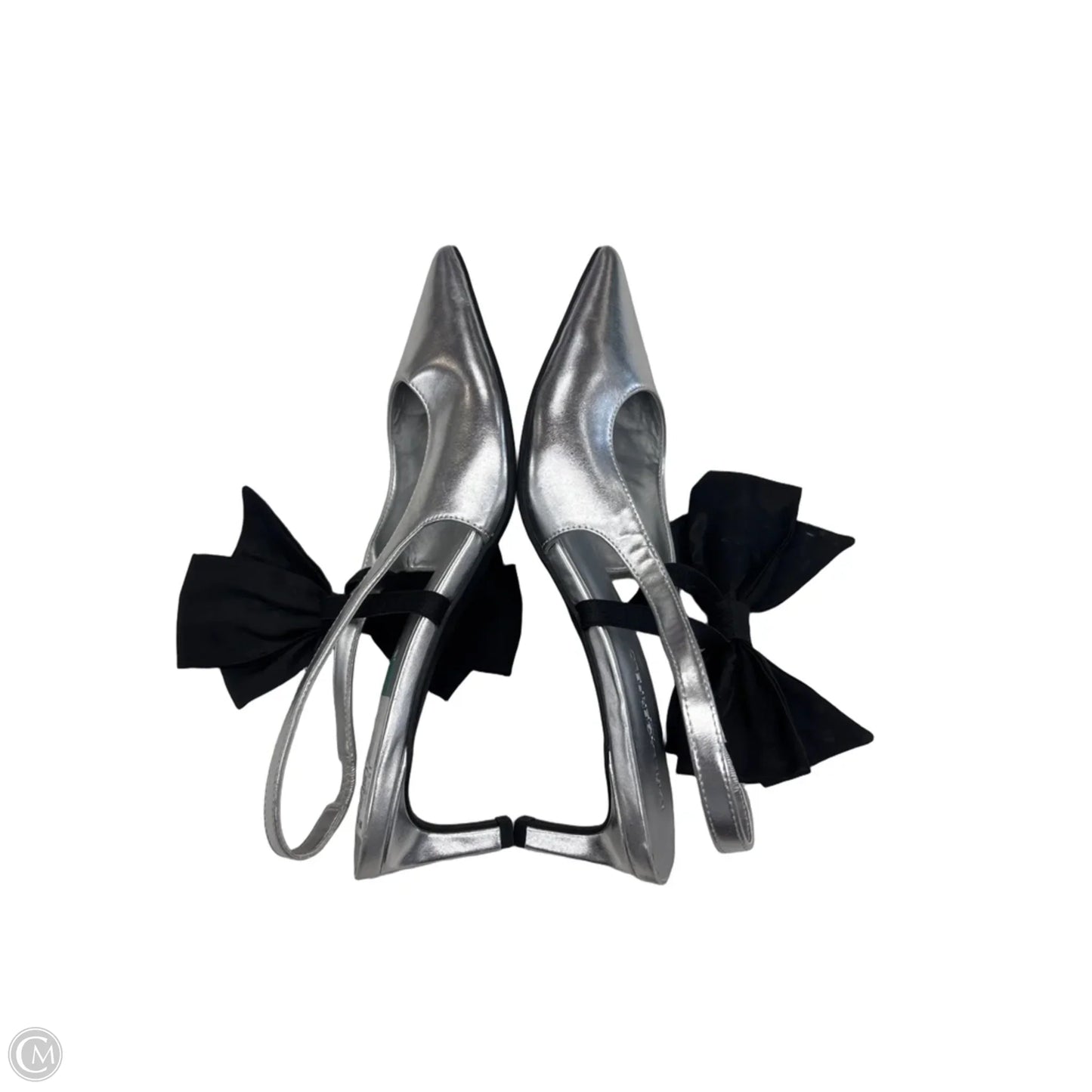 Shoes Designer By Karl Lagerfeld In Silver, Size: 7.5