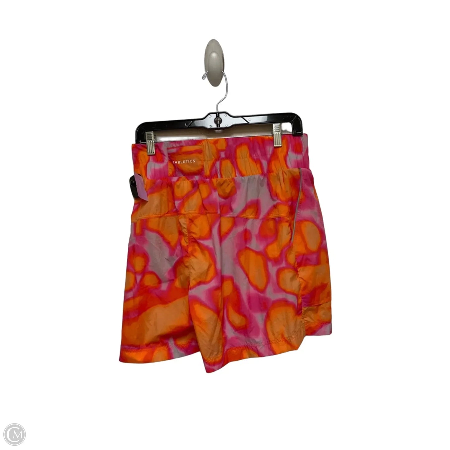 Athletic Shorts By Fabletics In Orange & Pink, Size: L