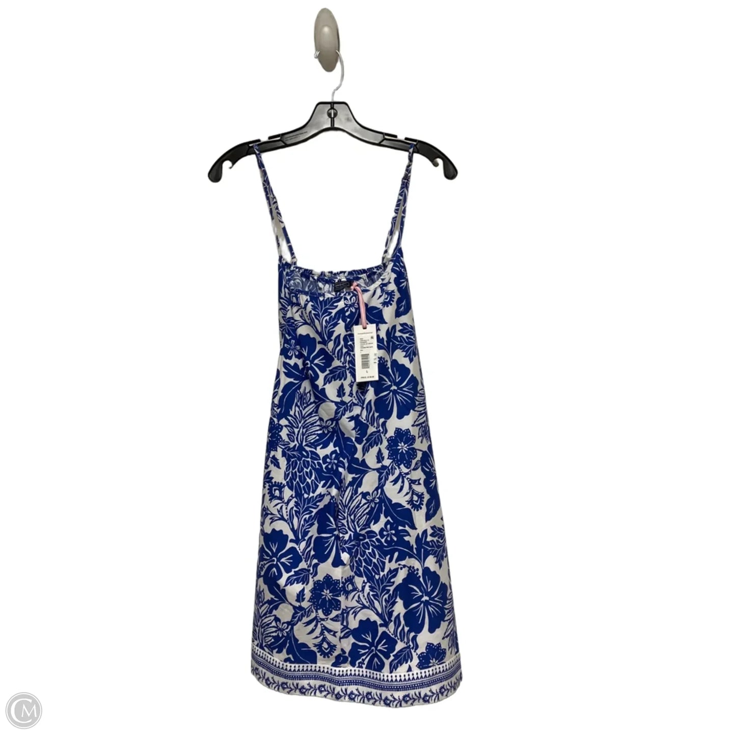 Dress Casual Short By Vineyard Vines In Blue & White, Size: L