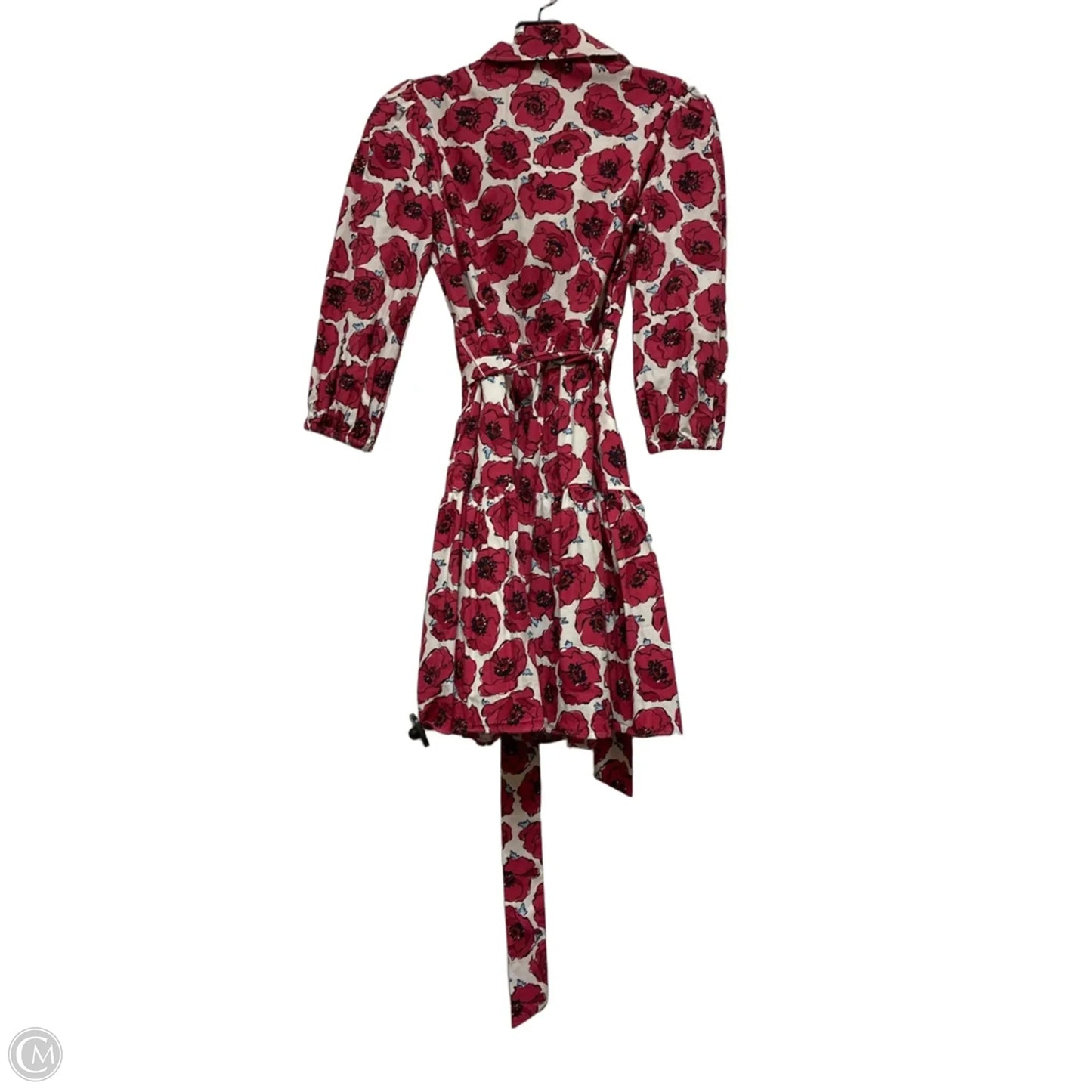Dress Designer By Kate Spade In Pink & White, Size: Xs