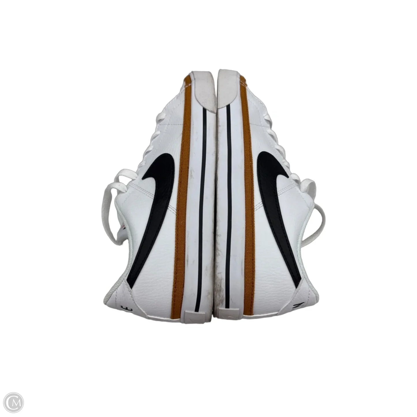 Shoes Sneakers By Nike In Tan & White, Size: 8.5