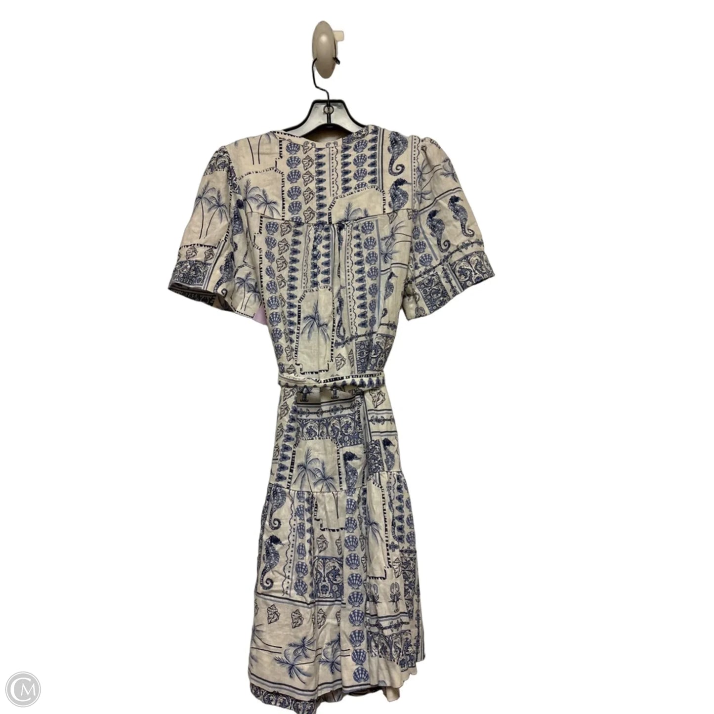 Dress Casual Short By Cynthia Rowley In Blue & White, Size: S