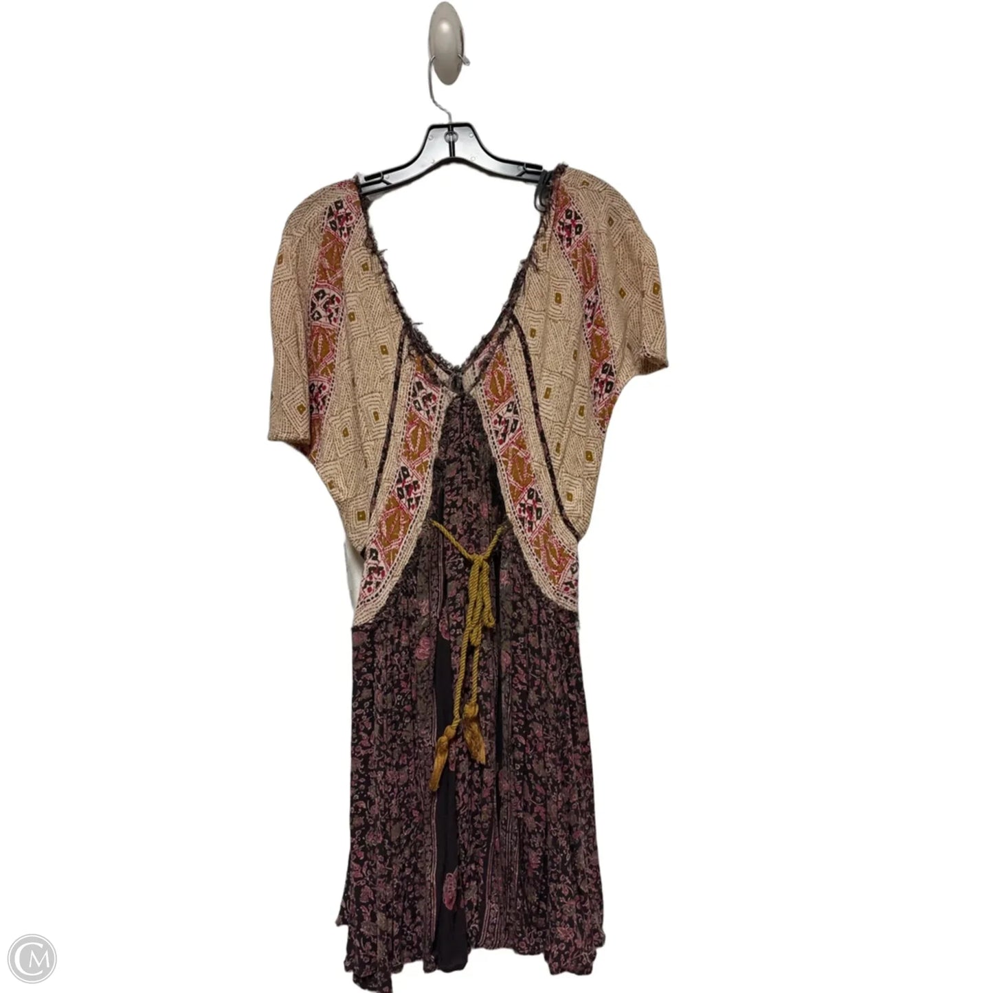 Dress Casual Short By Free People In Brown & Tan, Size: Sp
