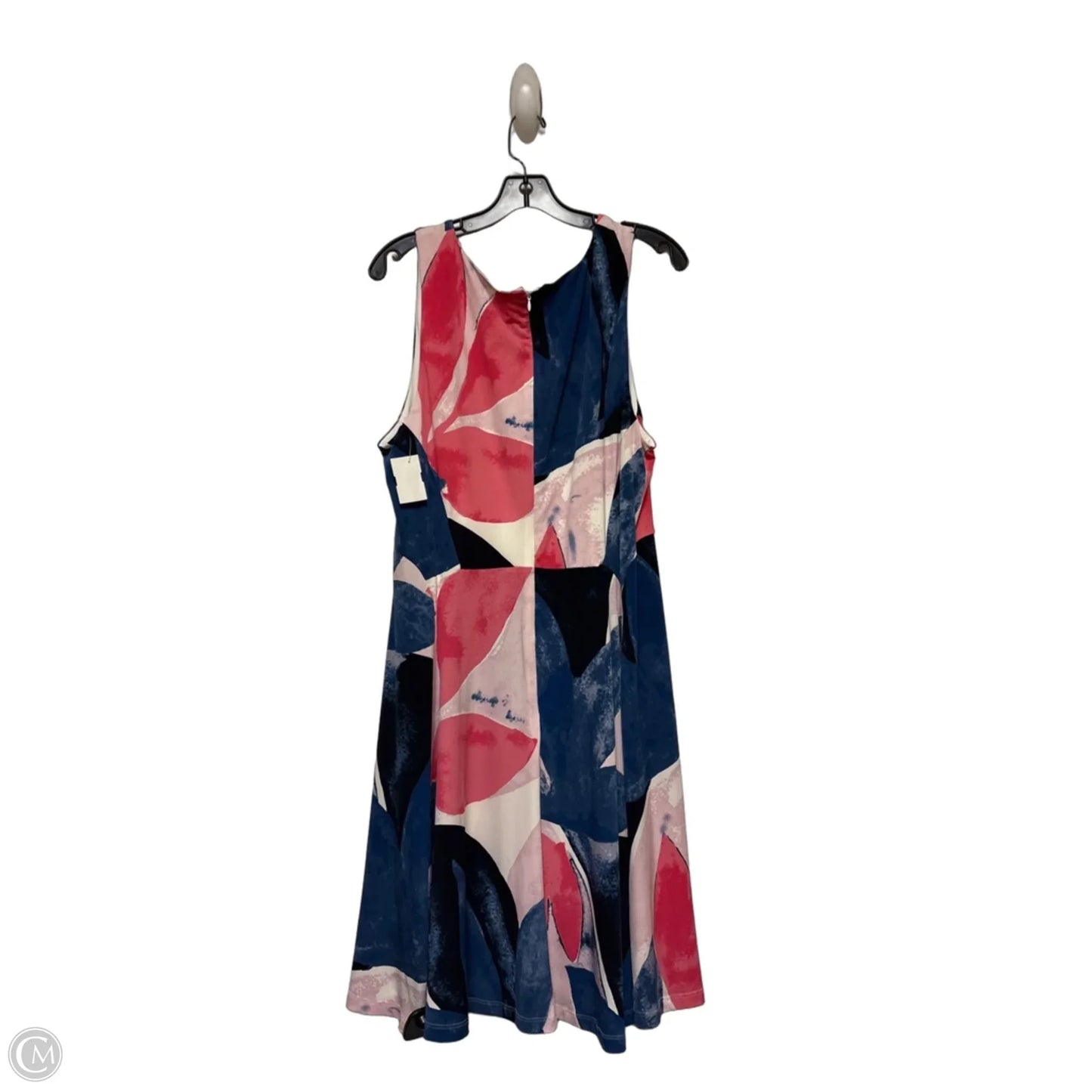 Dress Casual Short By Ivanka Trump In Blue & Pink, Size: Xl