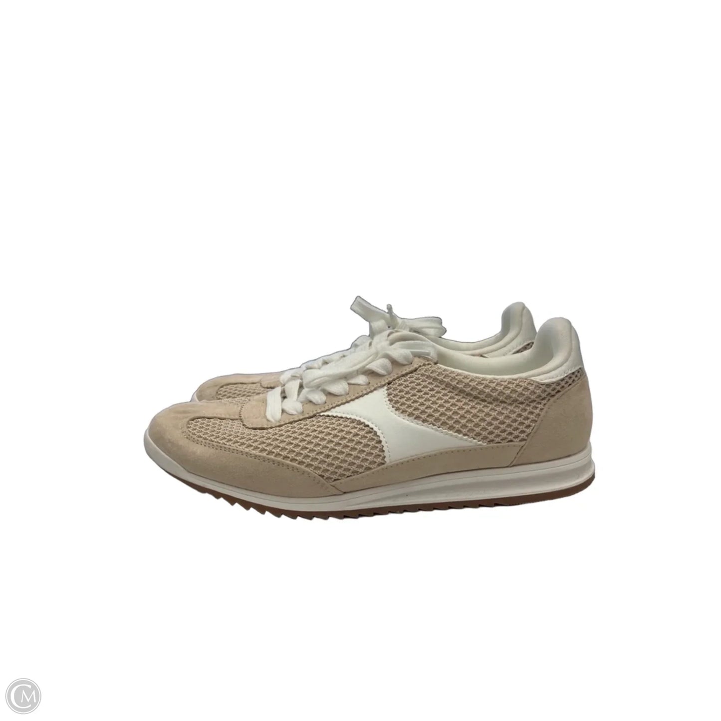 Shoes Sneakers By Clothes Mentor In Brown & White, Size: 9.5