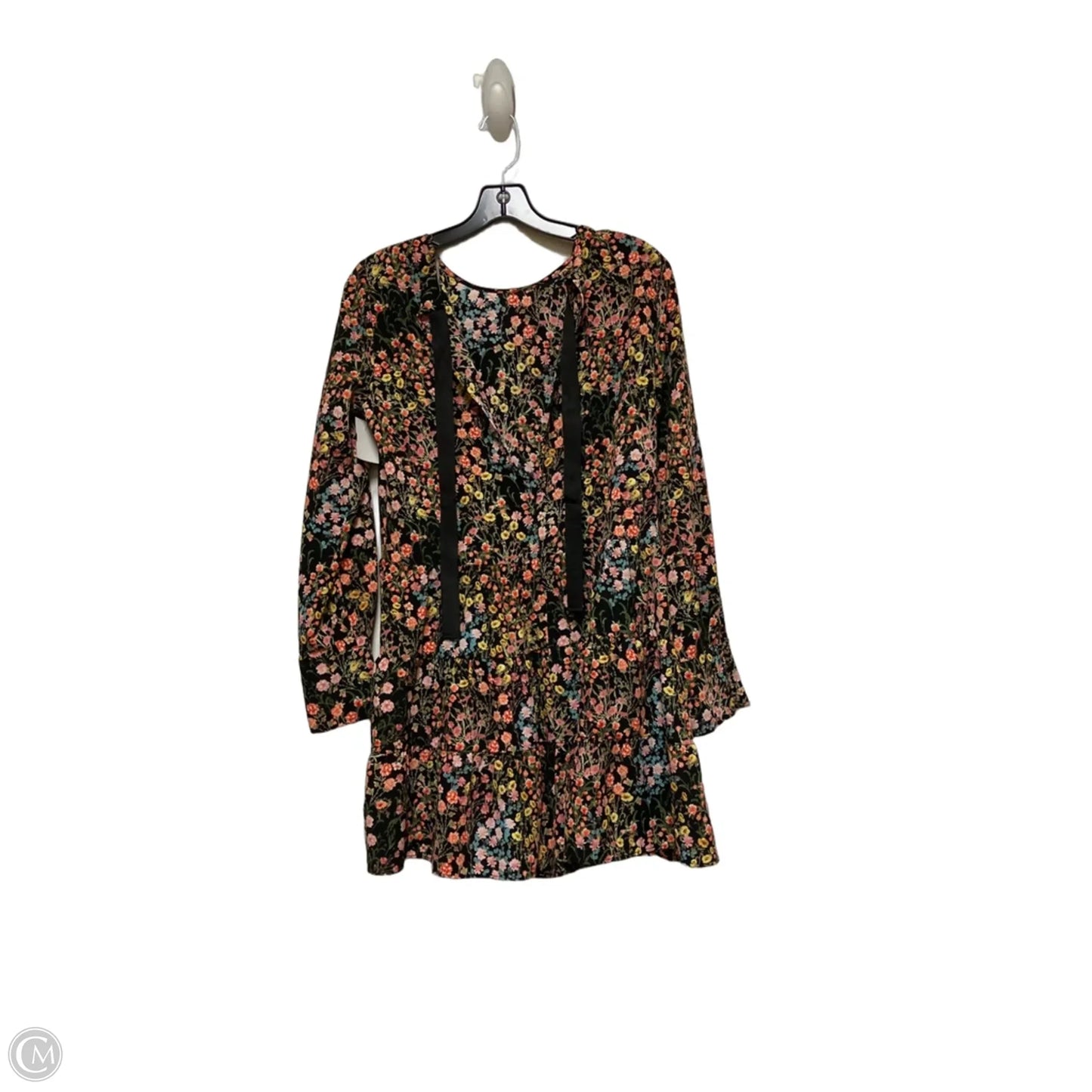 Dress Casual Short By Zara Basic In Floral Print, Size: S