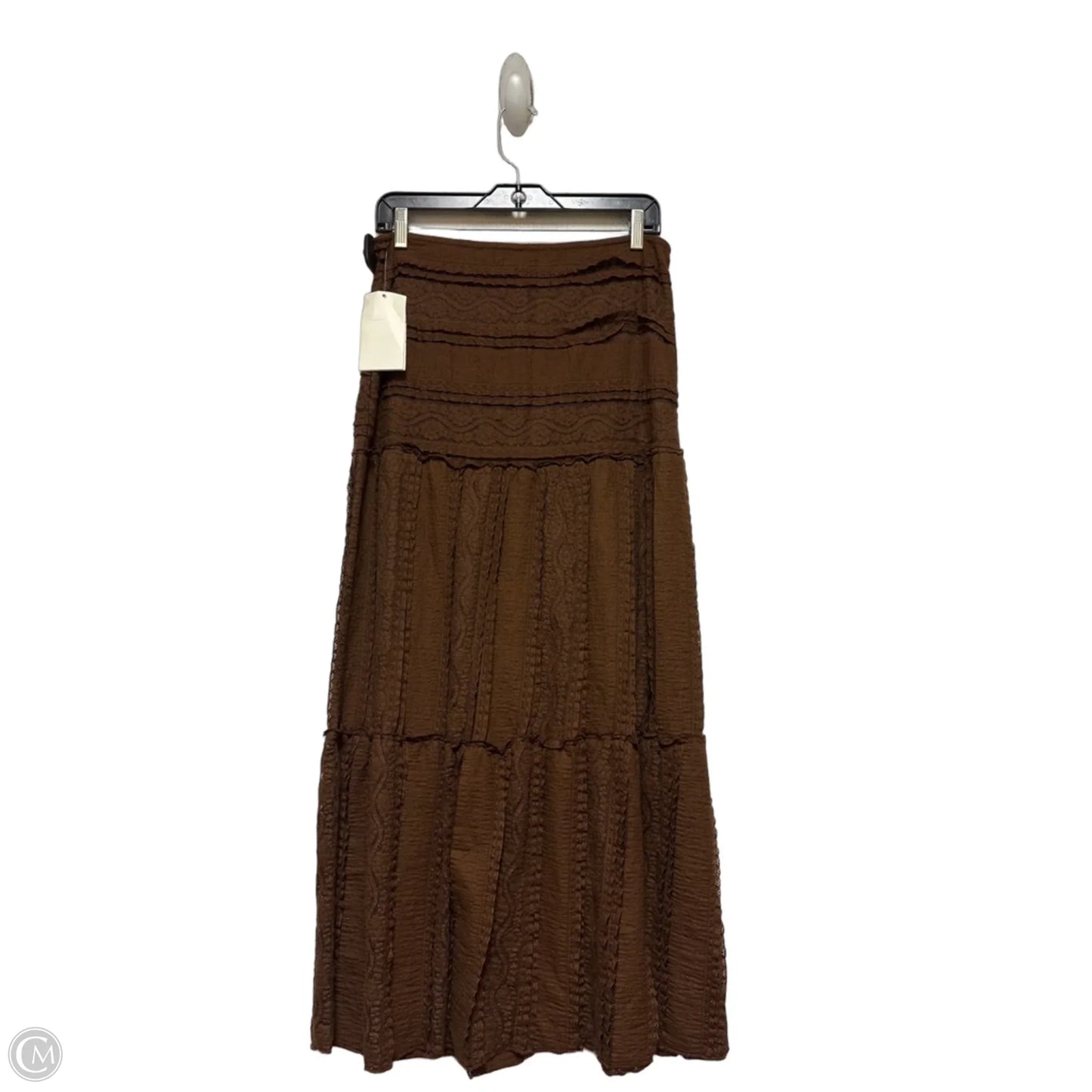 Skirt Maxi By Peach In Brown, Size: 8