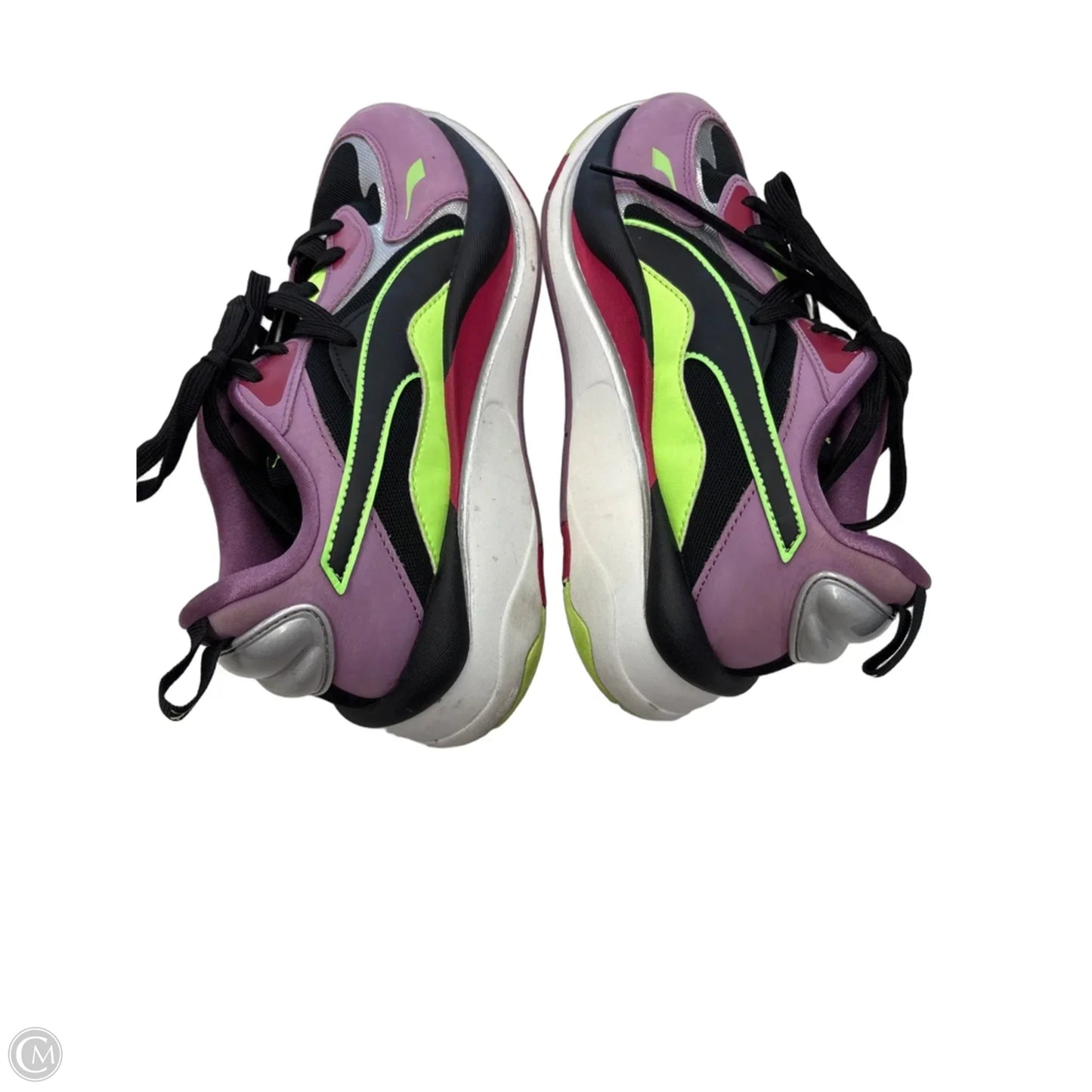 Shoes Sneakers By Puma In Green & Purple, Size: 9