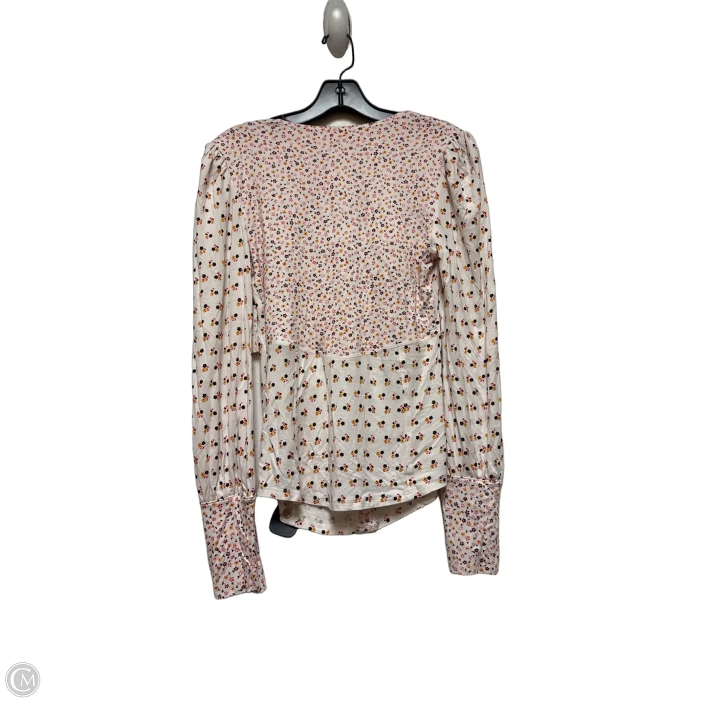 Top Long Sleeve By Free People In Floral Print, Size: Sp
