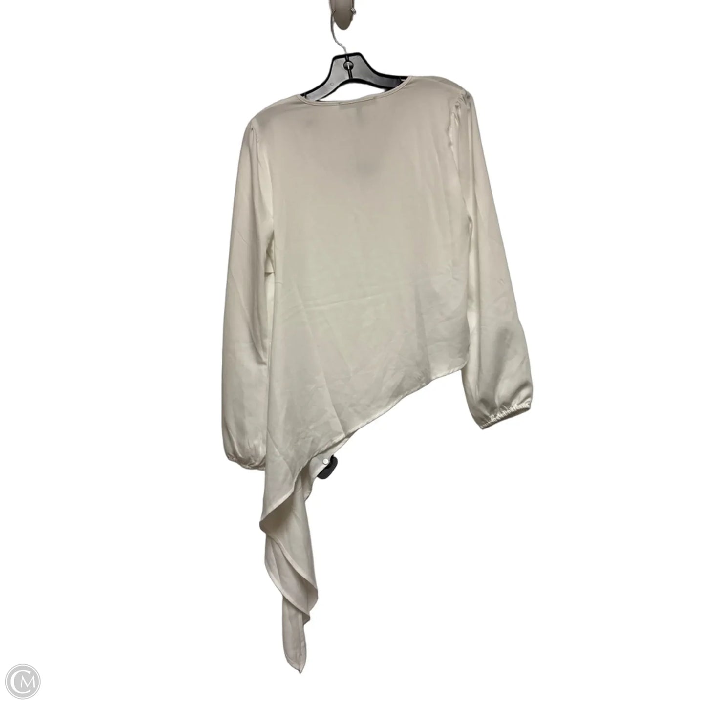 Top Long Sleeve By Bcbgmaxazria In White, Size: Xs