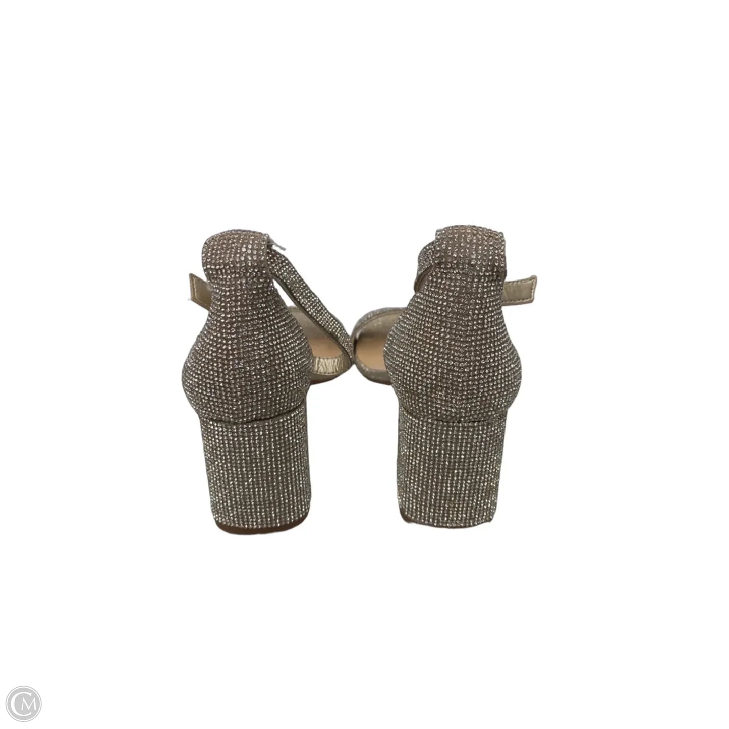 Sandals Heels Block By Gianni Bini In Gold, Size: 8