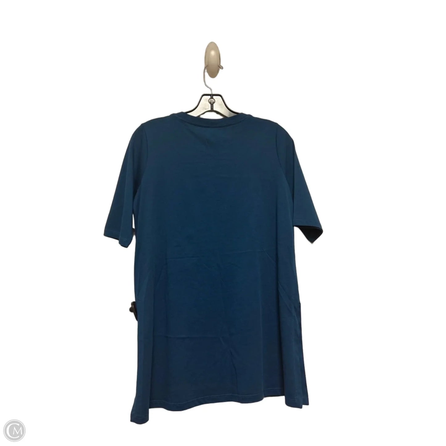 Top Short Sleeve Basic By Eileen Fisher In Blue, Size: Xxs