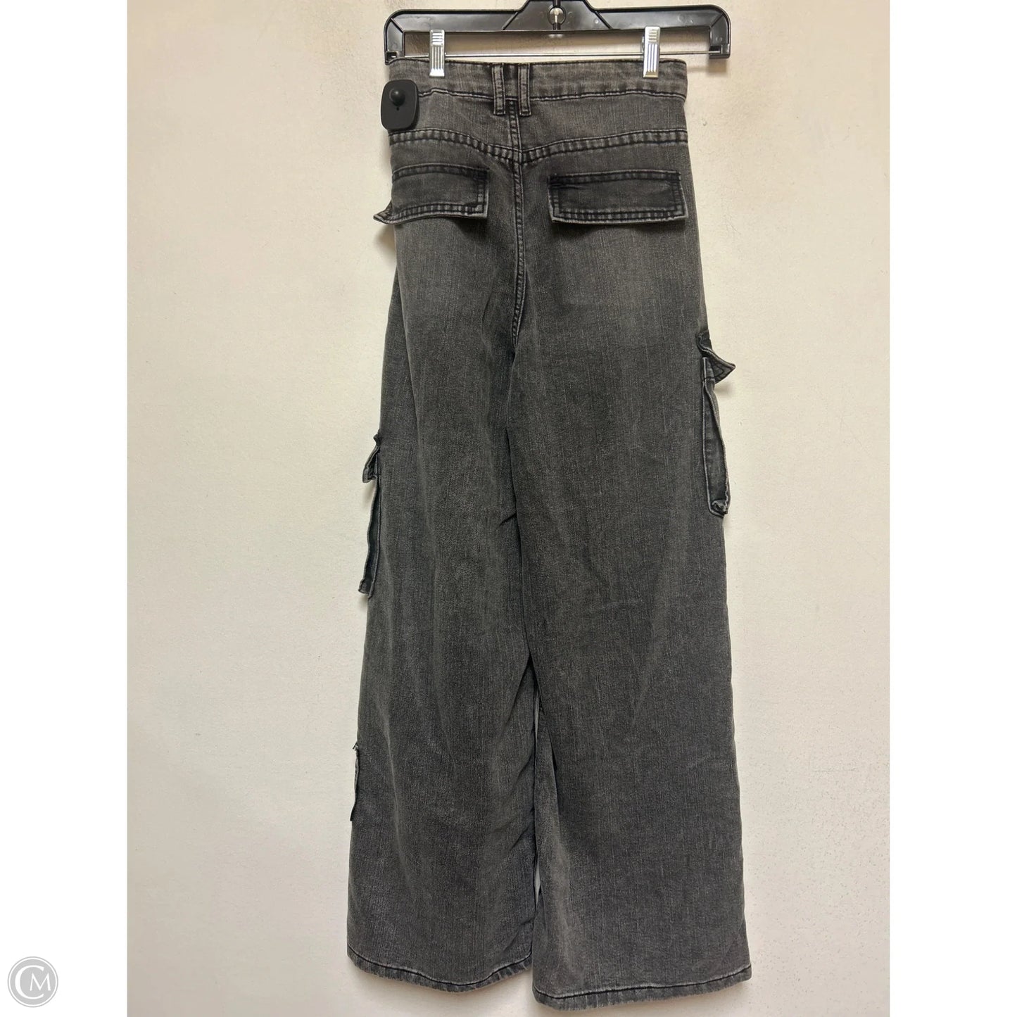 Jeans Wide Leg By Divided In Grey Denim, Size: 0