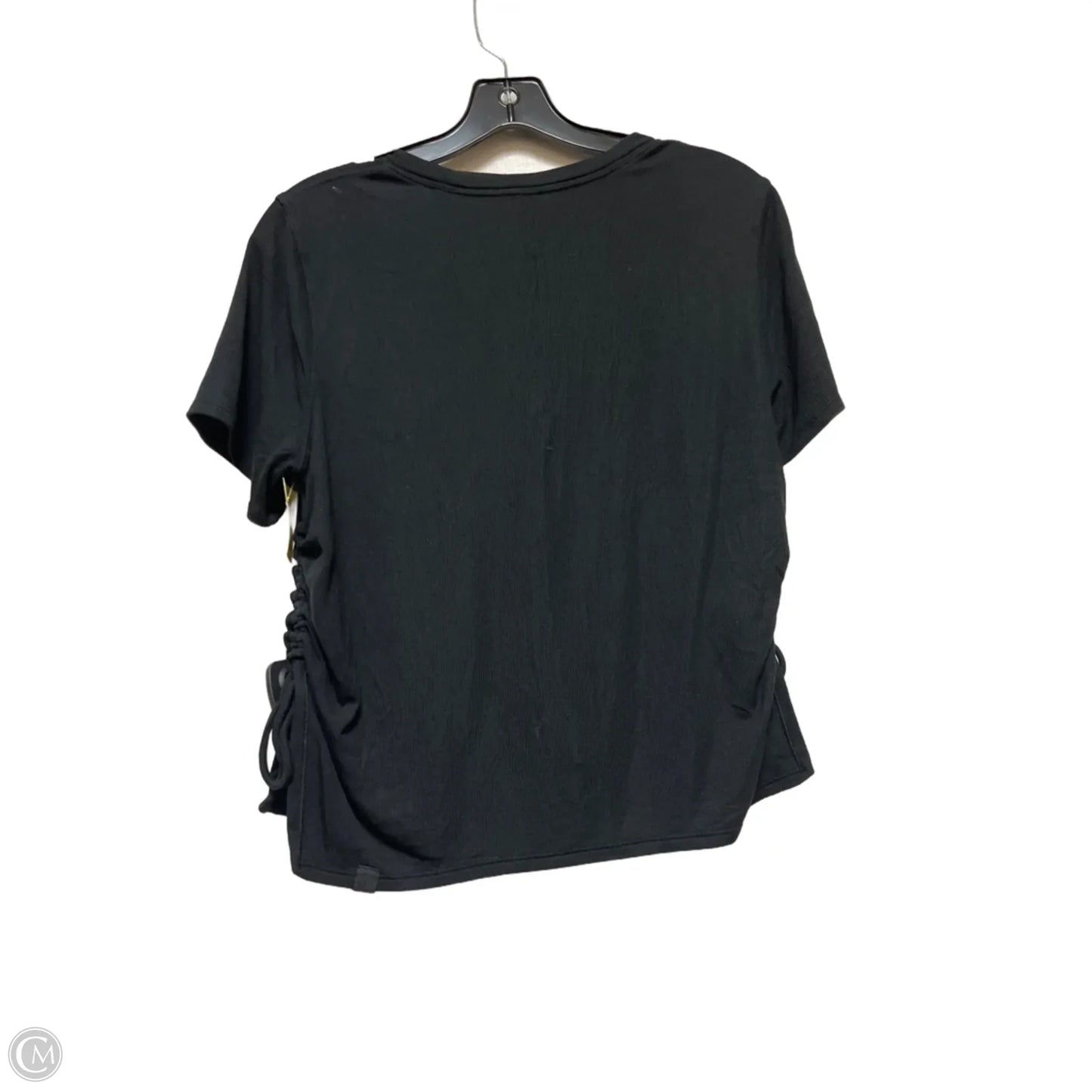 Athletic Top Short Sleeve By Lululemon In Black, Size: 10