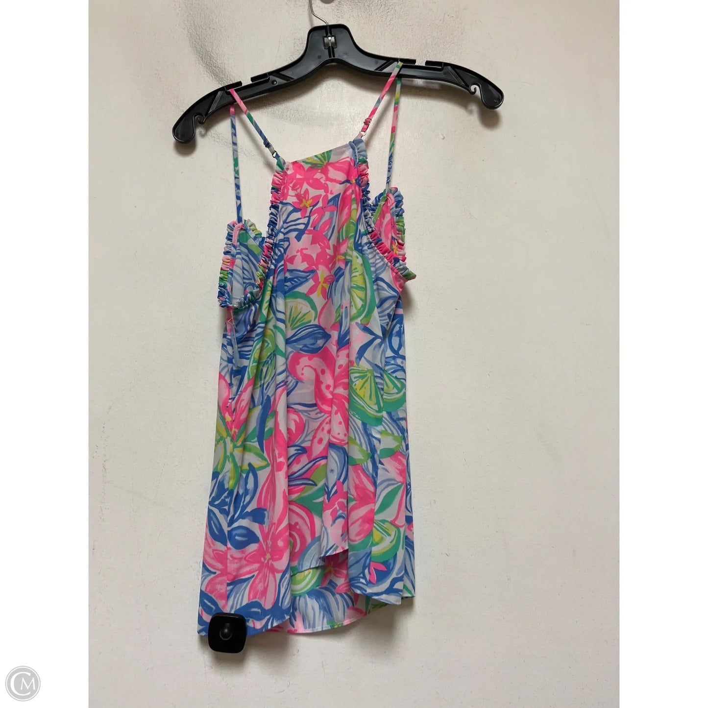 Top Sleeveless Designer By Lilly Pulitzer In Floral Print, Size: S