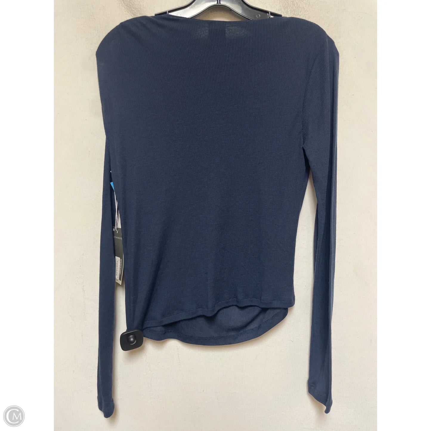 Top Long Sleeve Basic By Worthington In Blue, Size: M