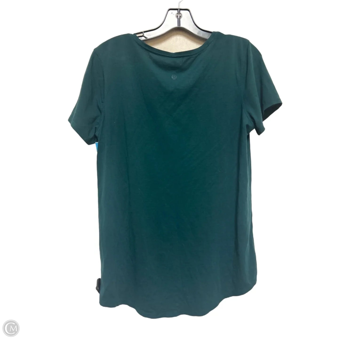 Athletic Top Short Sleeve By Lululemon In Green, Size: 8