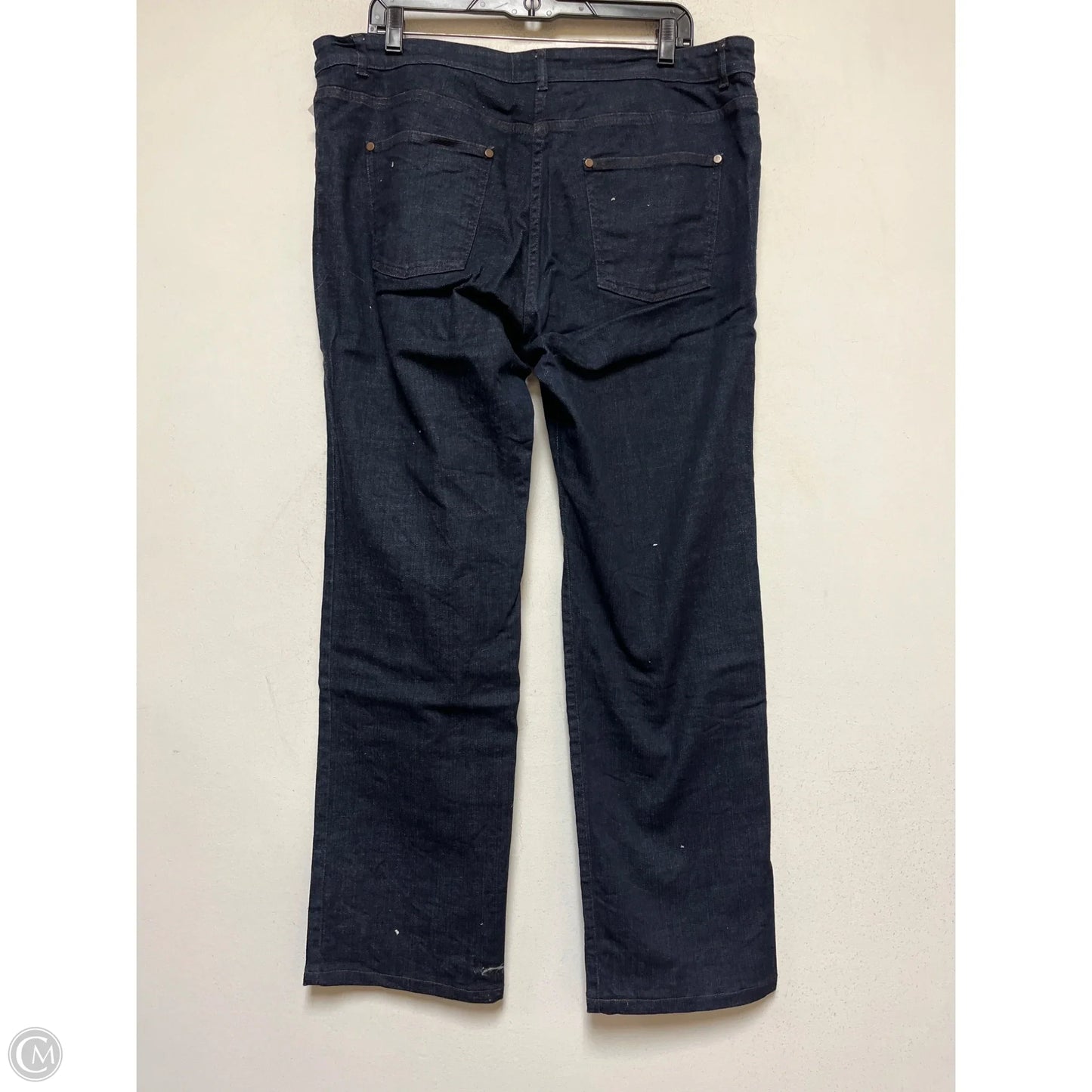 Jeans Wide Leg By Eileen Fisher In Blue Denim, Size: 12