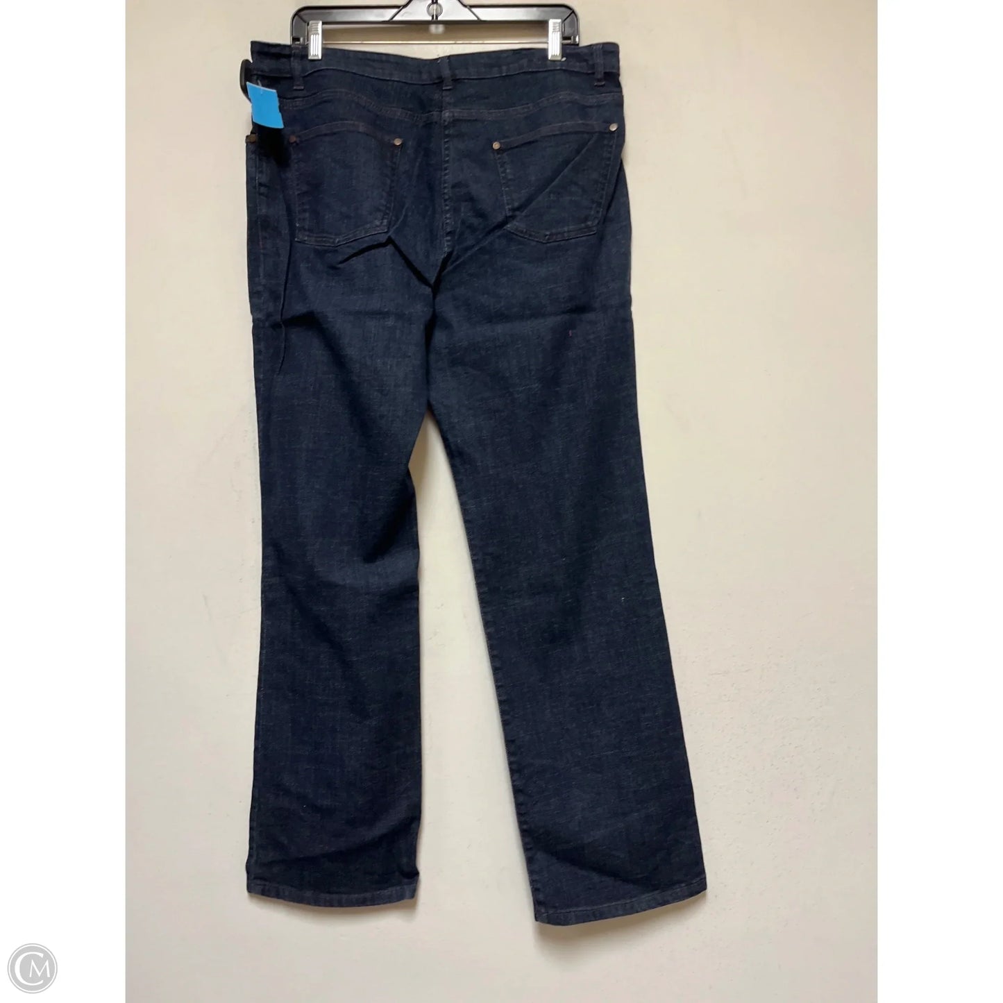 Jeans Straight By Eileen Fisher In Blue Denim, Size: 12