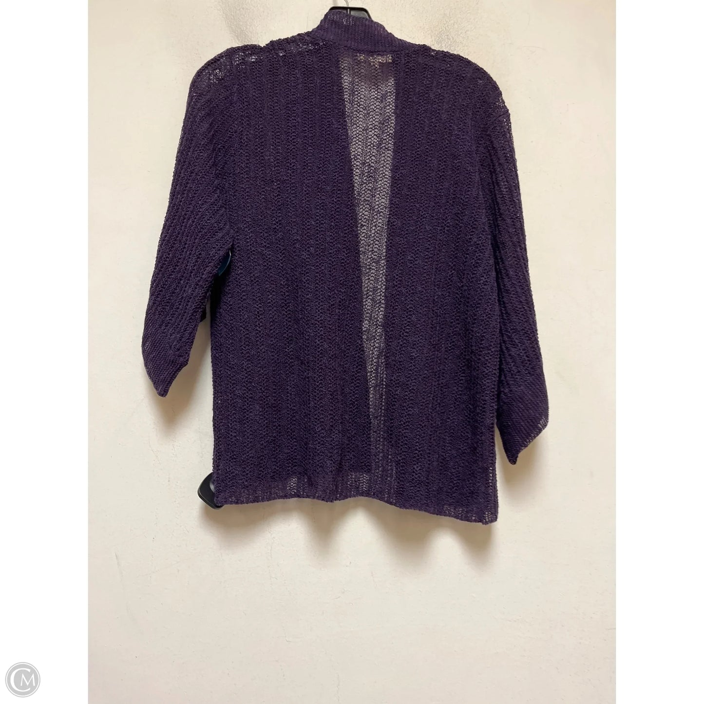 Cardigan By Eileen Fisher In Purple, Size: L