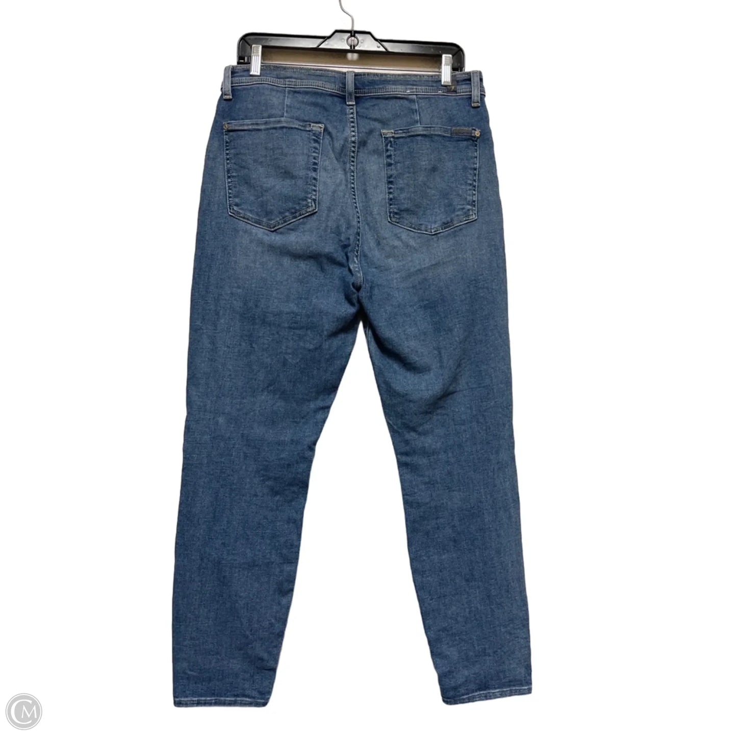 Jeans Straight By 7 For All Mankind In Blue Denim, Size: 8