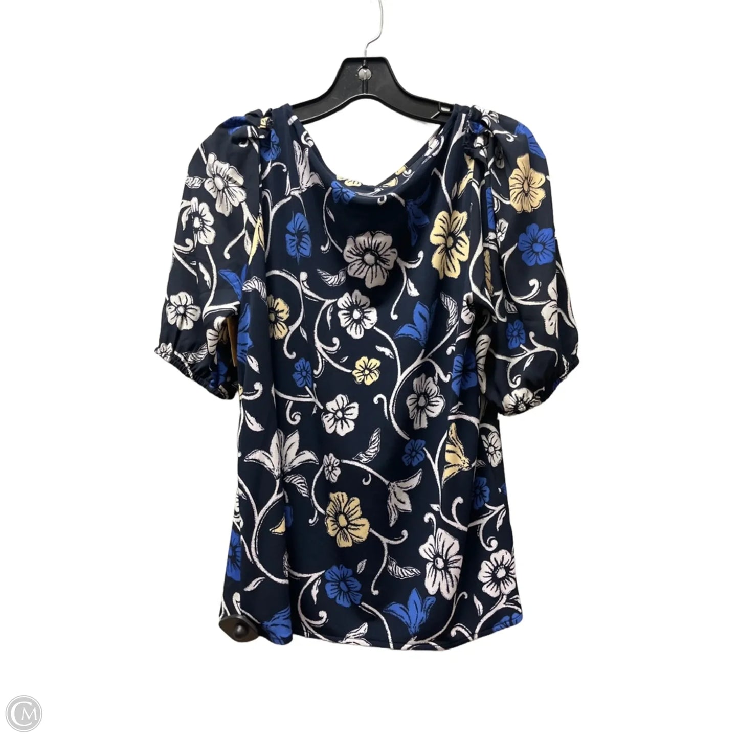 Top Short Sleeve By Ann Taylor In Floral Print, Size: S