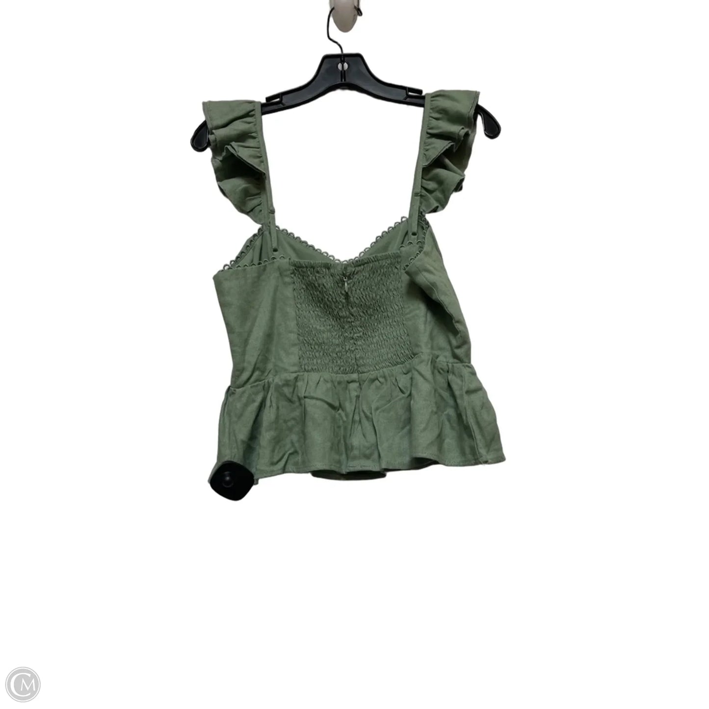 Top Sleeveless By Mi Ami In Green, Size: L
