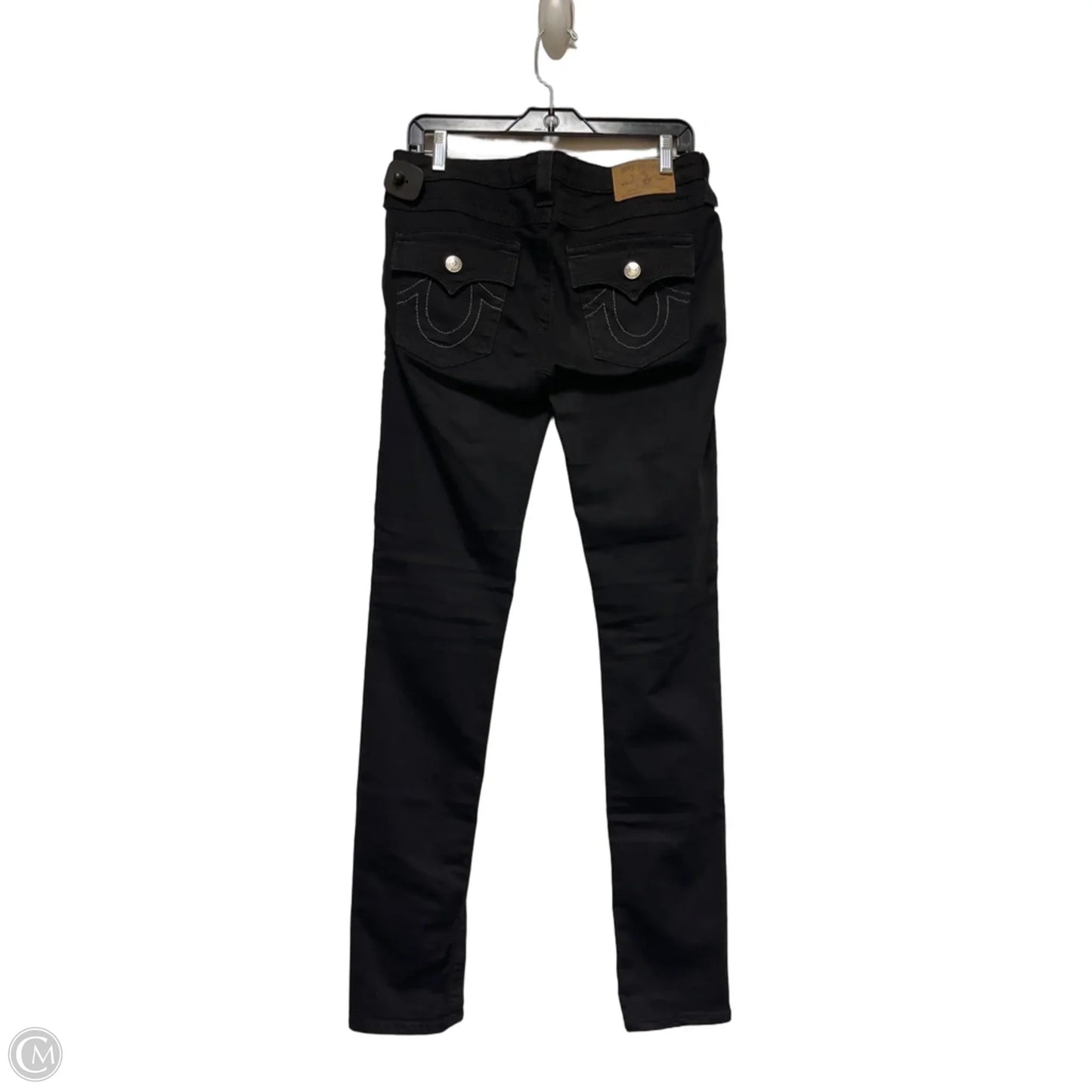 Jeans Skinny By True Religion In Black Denim, Size: 8