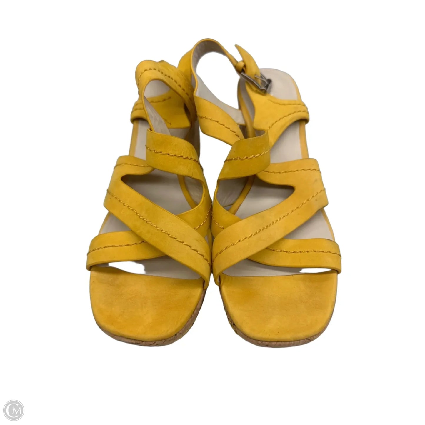 Sandals Heels Wedge By Donald Pliner In Yellow, Size: 11