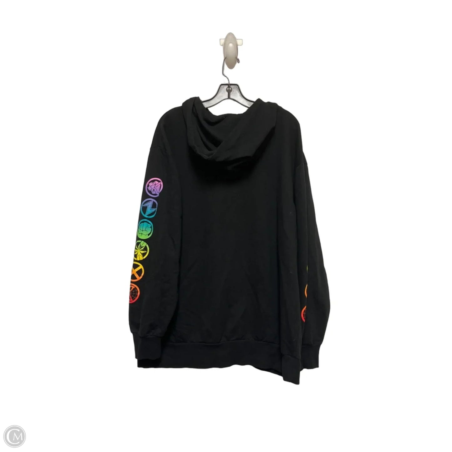 Sweatshirt Hoodie By Disney In Black, Size: Xl