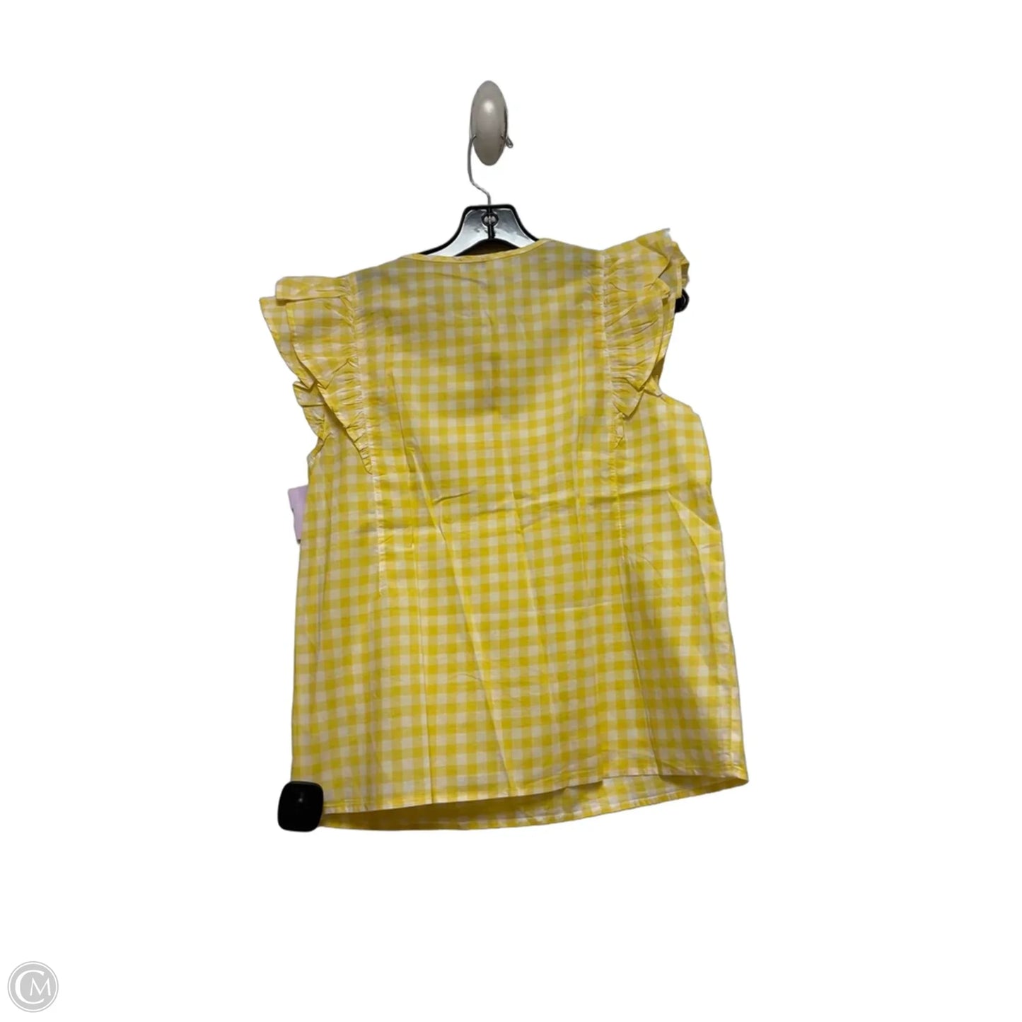 Top Short Sleeve By J. Crew In Checkered Pattern, Size: Xs