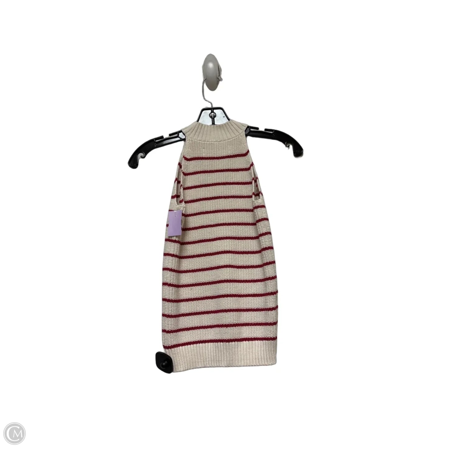 Top Sleeveless By Loft In Striped Pattern, Size: Xs
