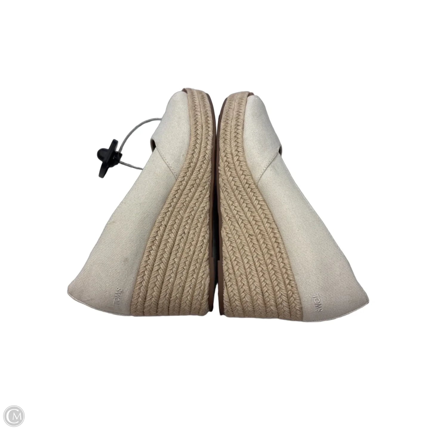 Sandals Heels Wedge By Toms In Cream, Size: 8