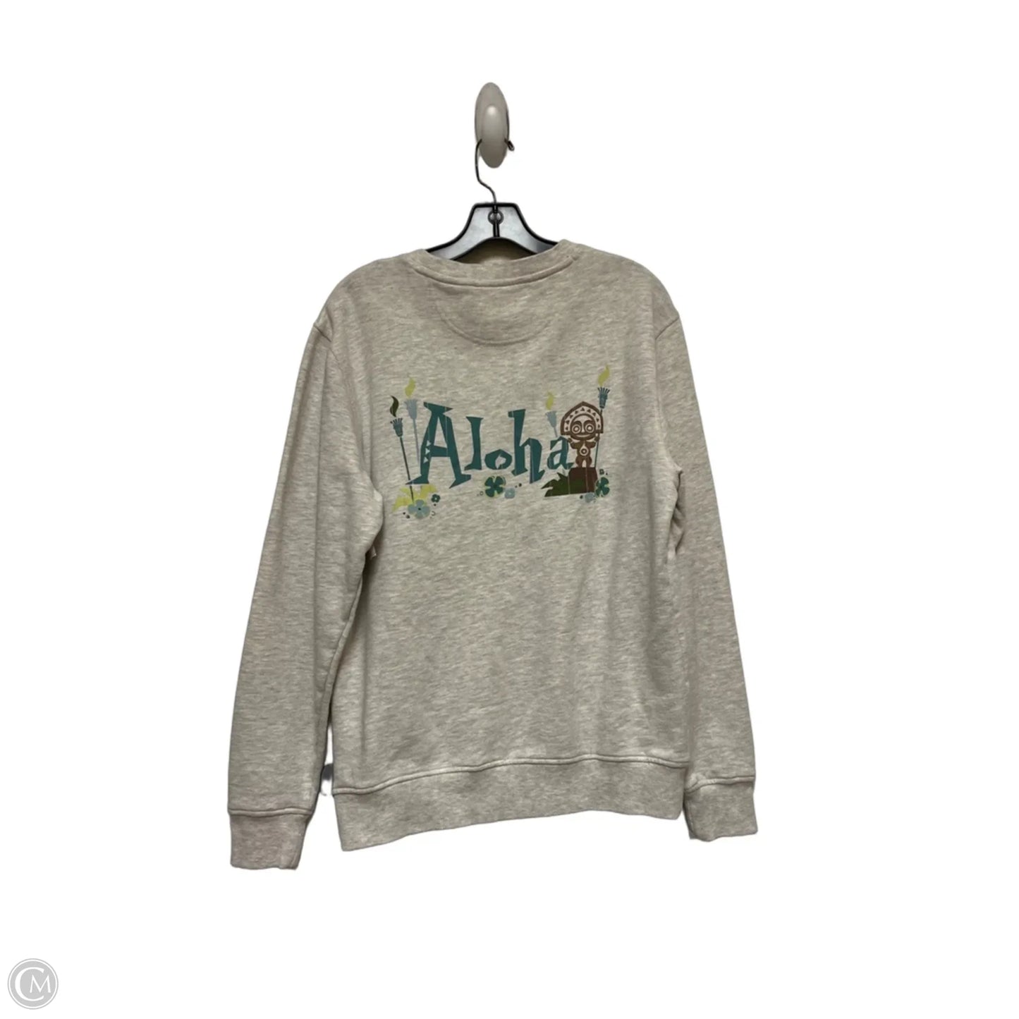 Sweatshirt Crewneck By Disney Store In Grey, Size: S
