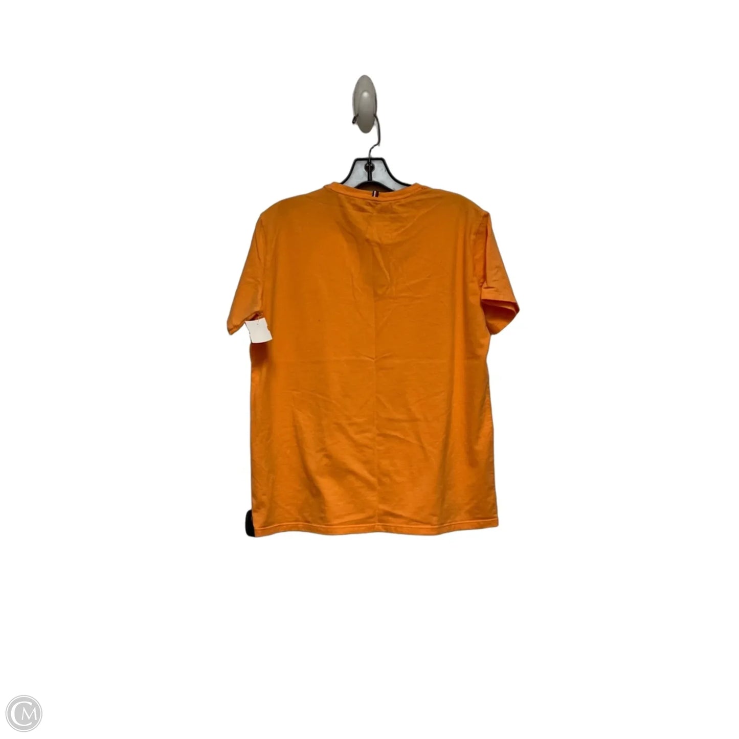Athletic Top Short Sleeve By Tommy Hilfiger In Orange, Size: S
