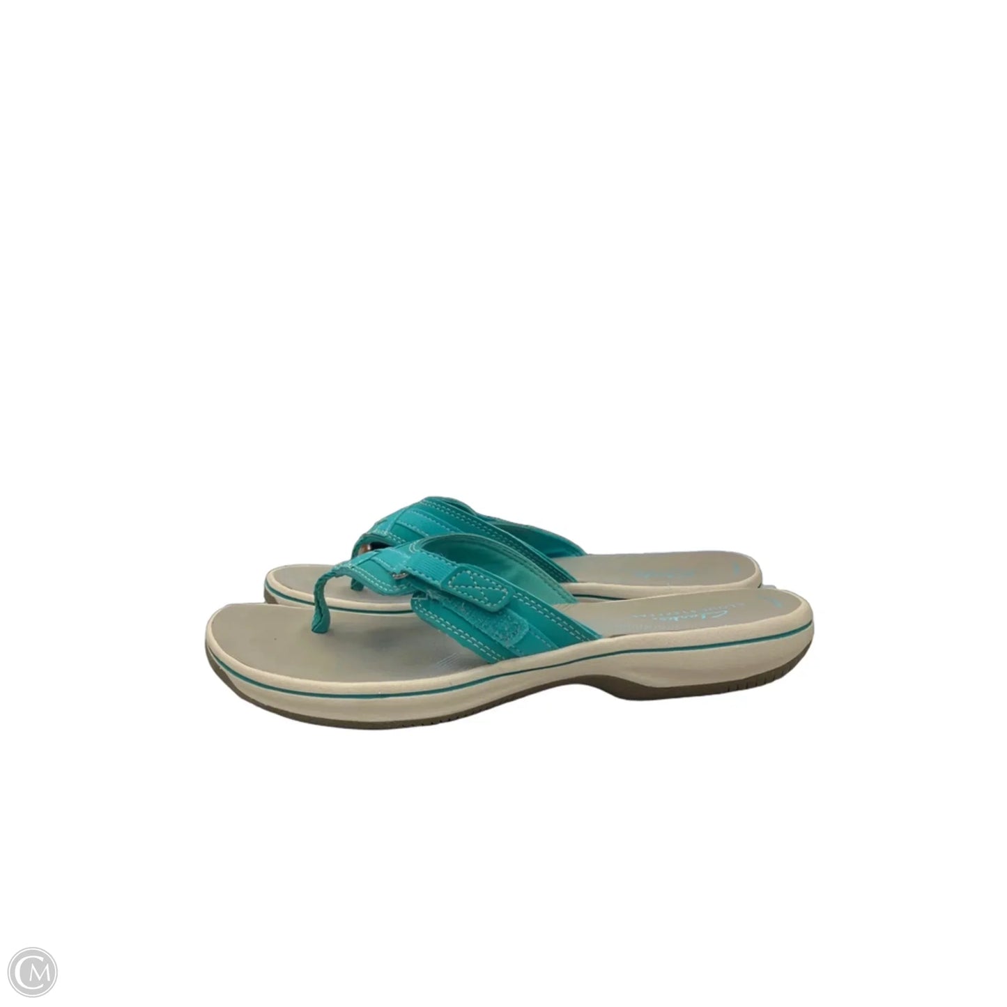 Sandals Flats By Clarks In Blue, Size: 8