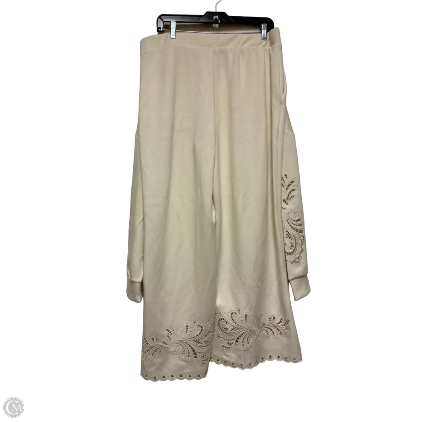 Pants Set 2pc By Elie Tahari In Cream, Size: 14