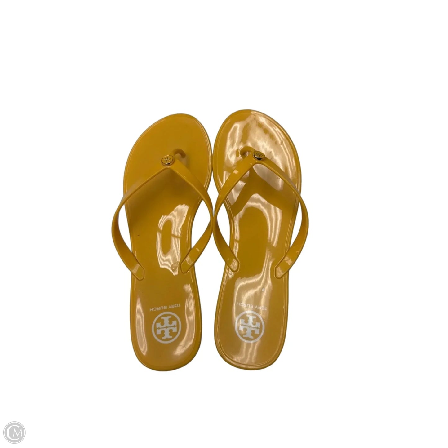 Sandals Designer By Tory Burch In Yellow, Size: 10