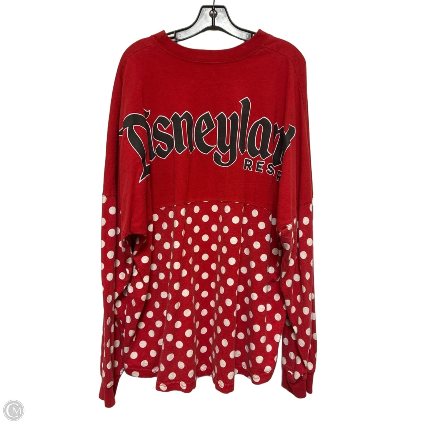 Top Long Sleeve By Disney Store In Red & White, Size: 2x