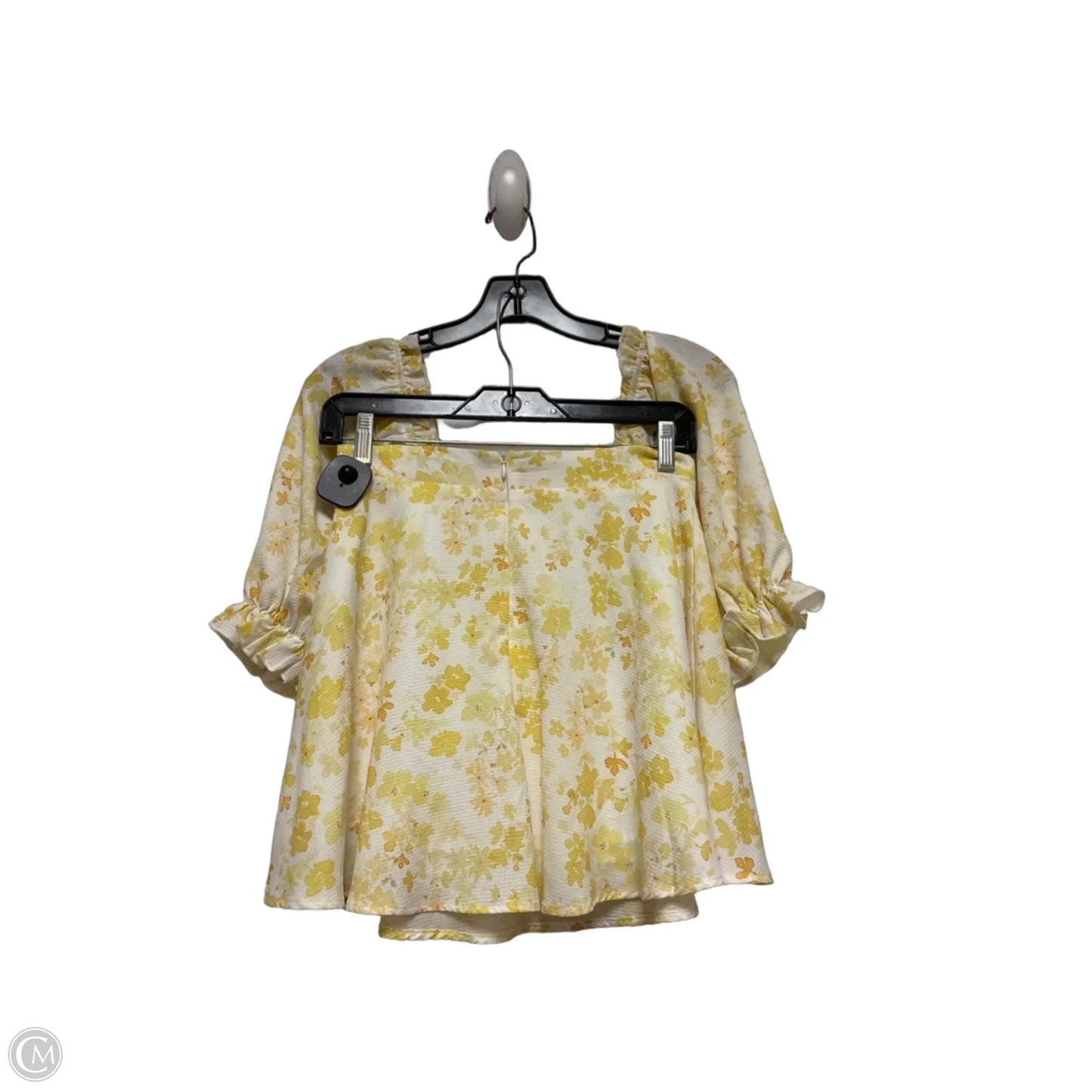 Skirt Set 2pc By Clothes Mentor In White & Yellow, Size: 4