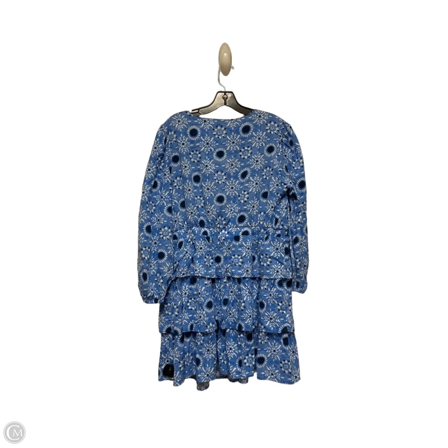 Dress Casual Short By Roller Rabbit In Blue & White, Size: L