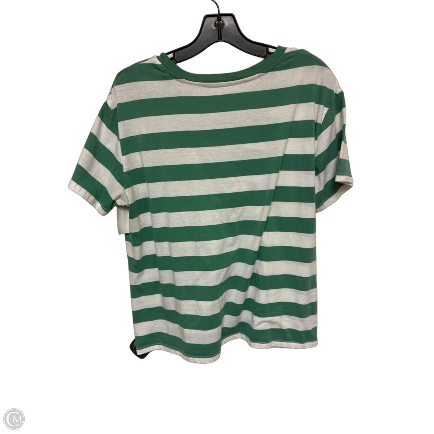 Top Short Sleeve By Disney In Striped Pattern, Size: Xl