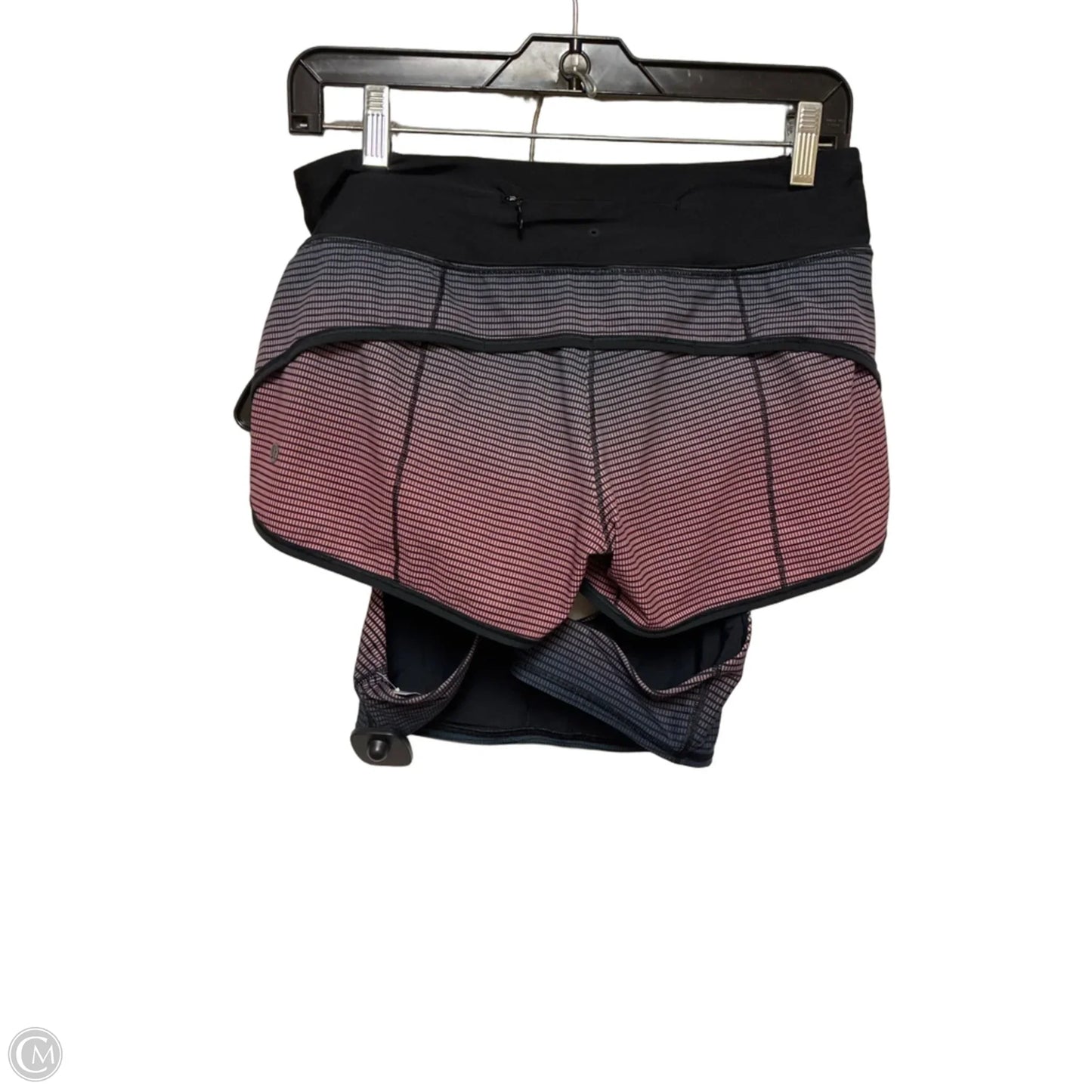 Athletic Shorts 2pc By Lululemon In Black & Purple, Size: 4
