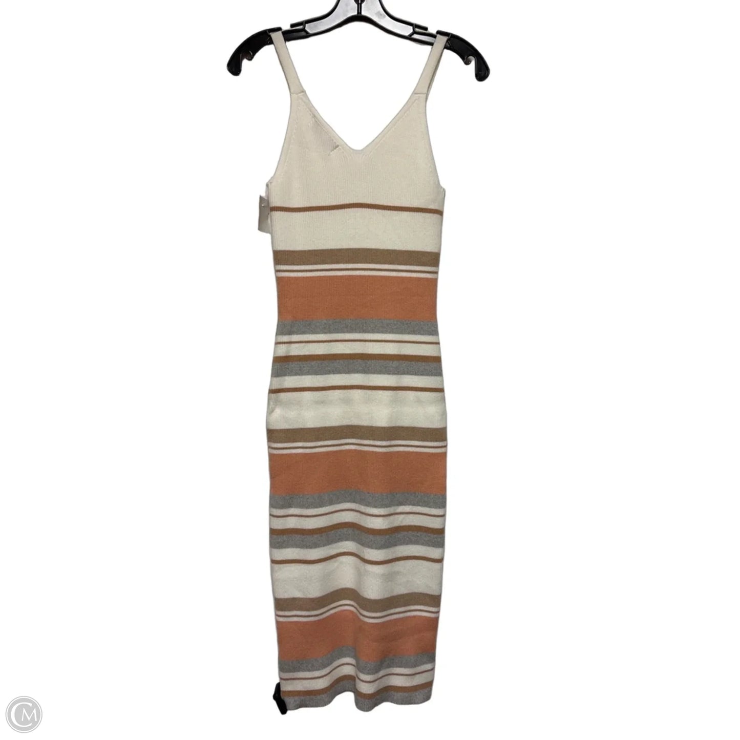Dress Casual Midi By Clothes Mentor In Striped Pattern, Size: M