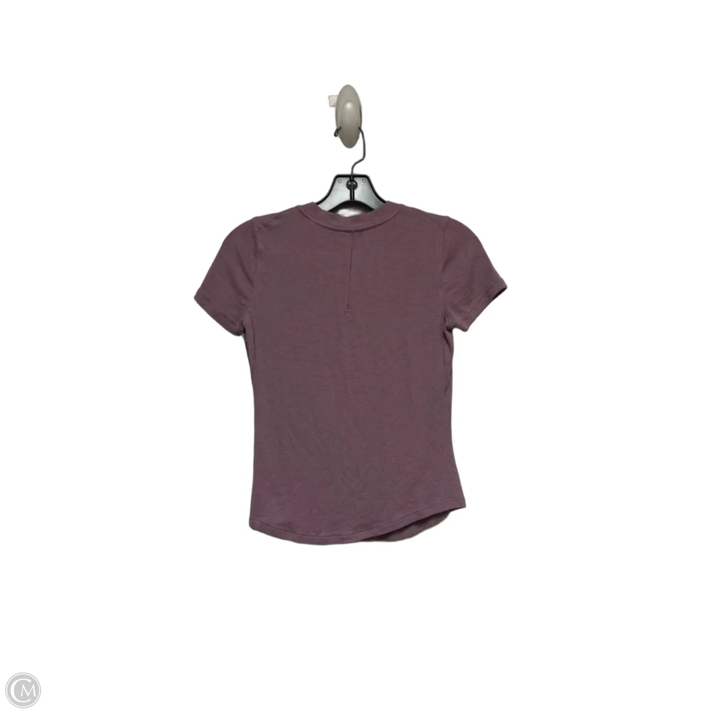 Athletic Top Short Sleeve By Lululemon In Purple, Size: S