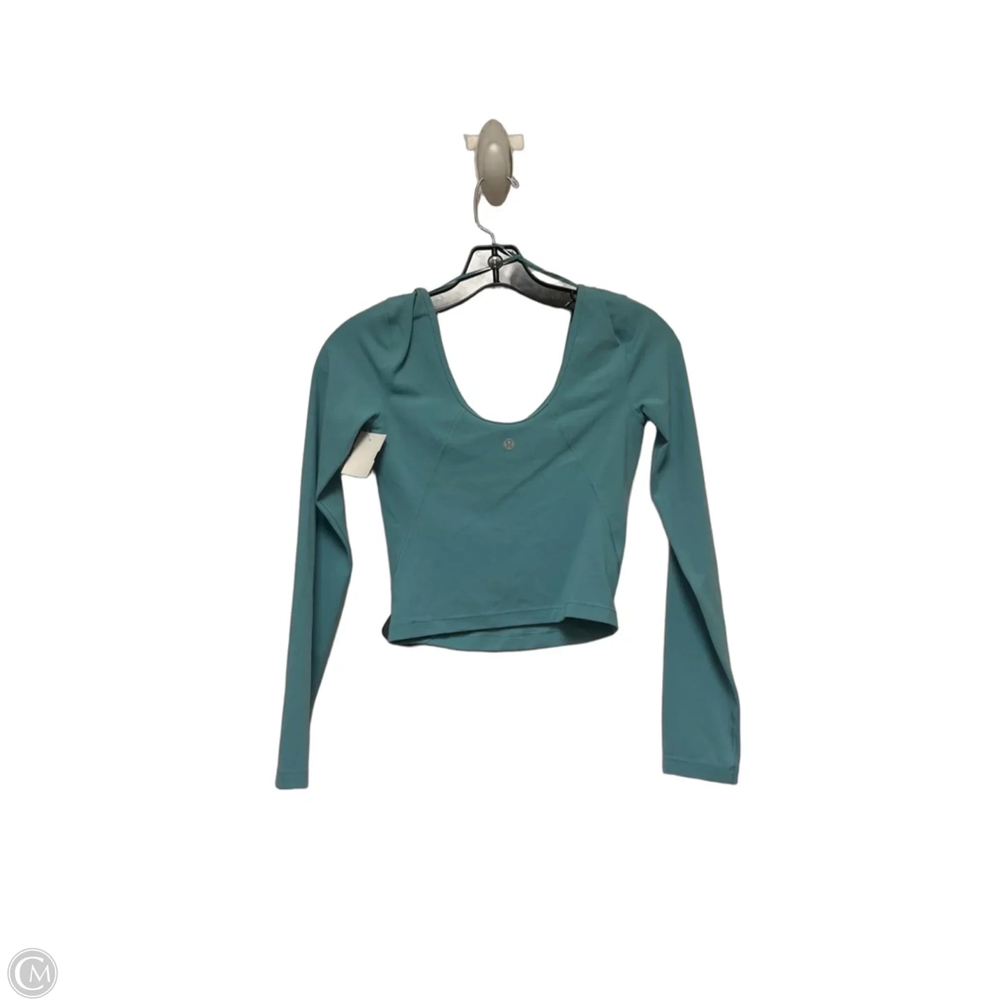 Athletic Top Long Sleeve Crewneck By Lululemon In Blue, Size: 2