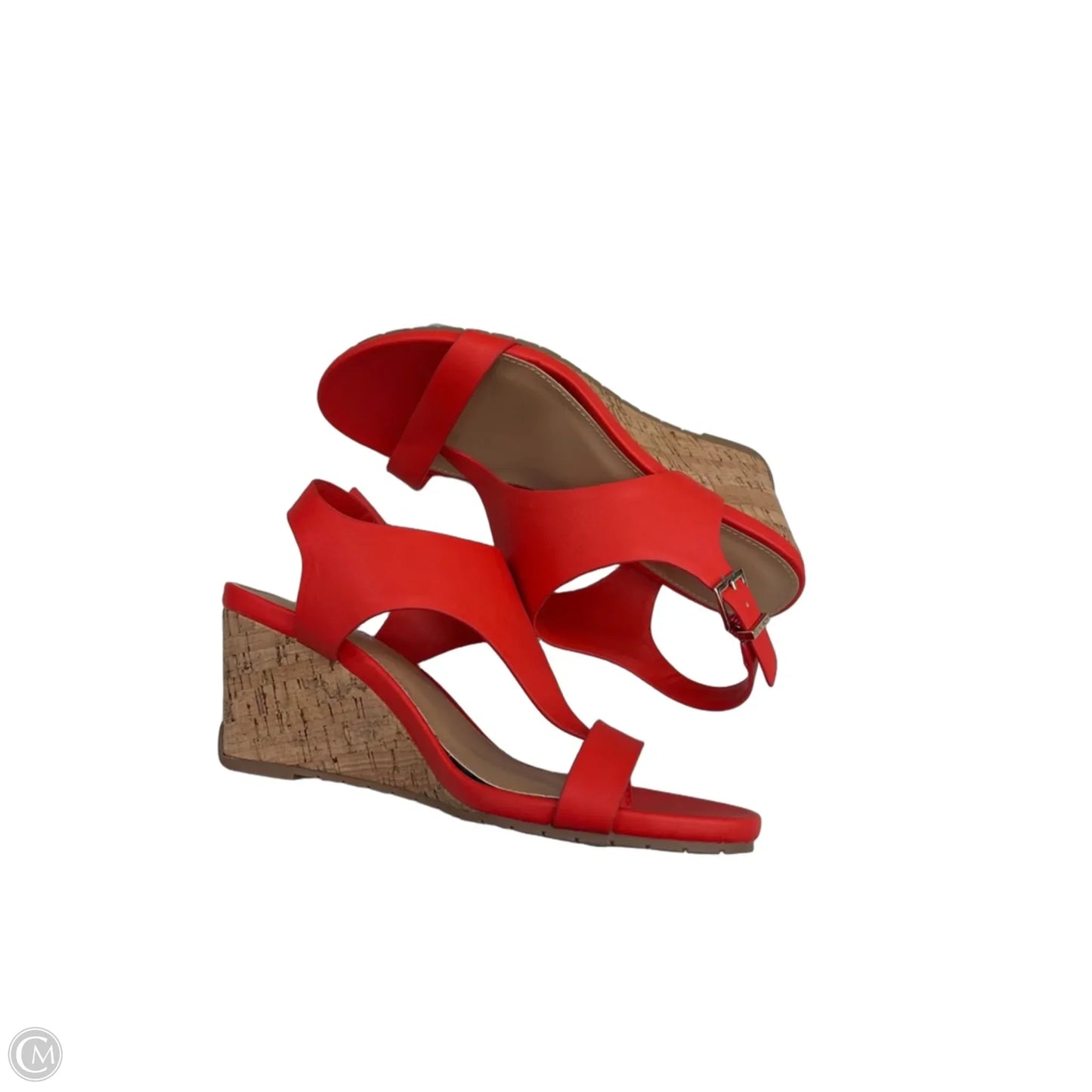 Sandals Heels Wedge By Kenneth Cole Reaction In Orange, Size: 7.5